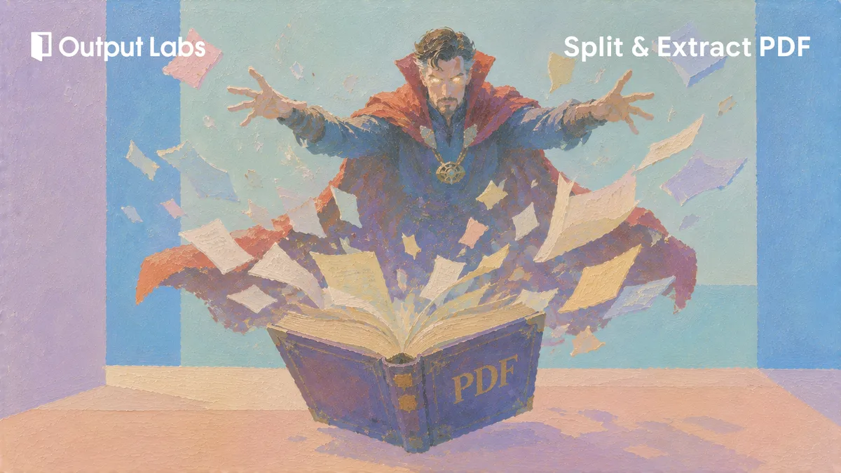 PDF 페이지 썸네일 그리드에서 원하는 페이지를 선택해 추출하는 도구 화면